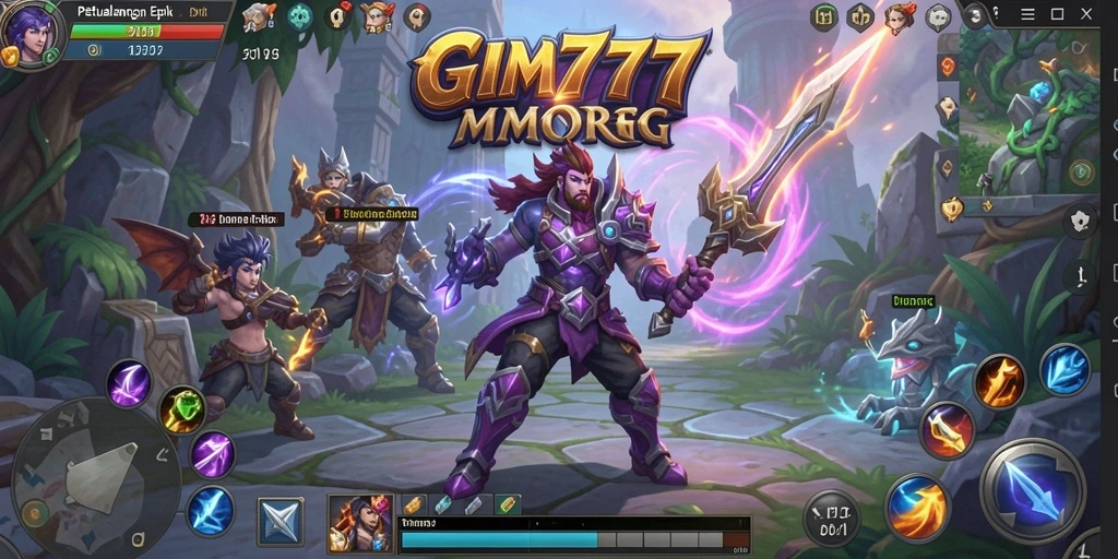 Screenshot dari gameplay seru GIM777 yang menampilkan aksi MMORPG.