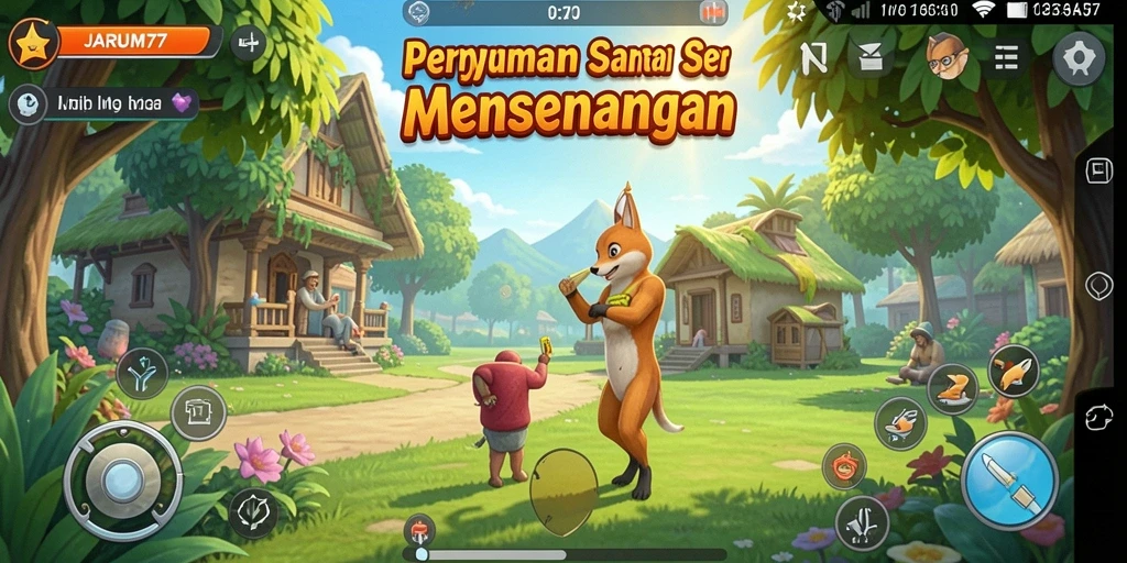 Tampilan menarik dari gameplay santai JARUM77.