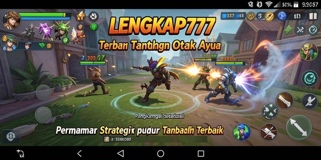 Tampilan gameplay yang mendebarkan di LENGKAP777.