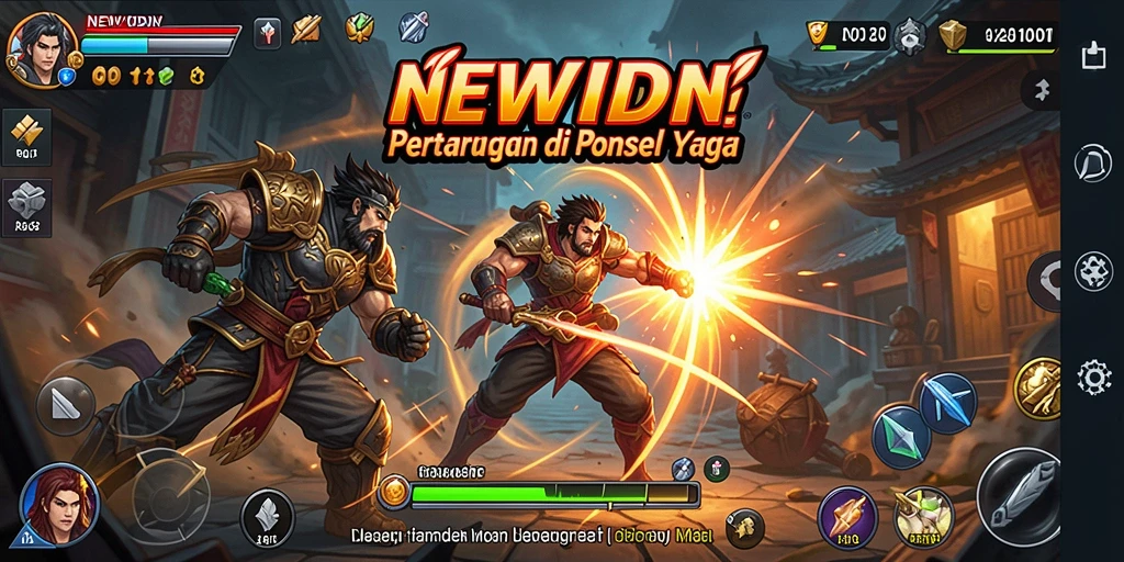 Pengalaman gameplay menegangkan di NEWIDN dengan pertarungan seru.