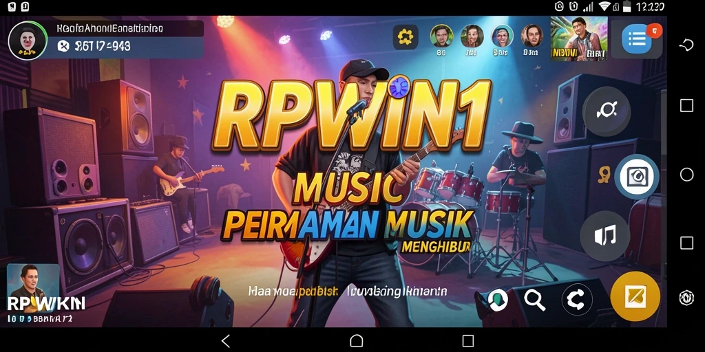 Gameplay RPWIN1 menampilkan interaksi musik yang menarik.