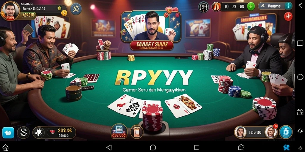 Tampilan gameplay menarik dari Poker di RPYYY.